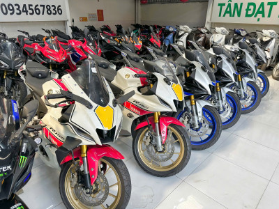 6 TRIỆU SẮM ĐƯỢC R15 V3 XÁM VÀNG ĐEN, MÁY ZIN CHẤT, TRẢ GÓP SIÊU TỐC TẠI TẤN ĐẠT MOTOR